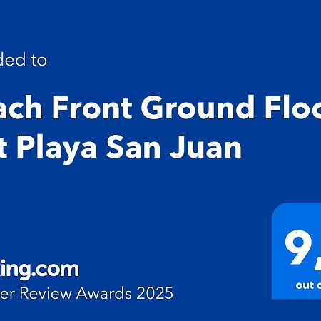 Beach Front Ground Floor Flat Playa San Juan El Campello Exterior foto